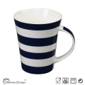 12oz cerámica Nueva taza de hueso China con calcomanía